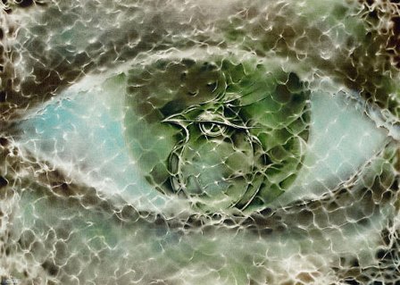 Who lies within the eye and looks out?